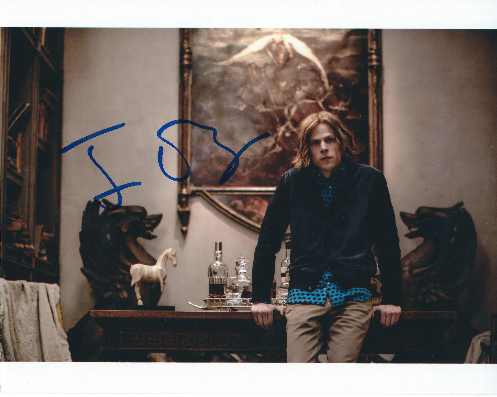 JESSE EISENBERG BATMAN V SUPERMAN AUTOGRAPHED Photo Poster painting SIGNED 8X10 #1 LEX LUTHOR