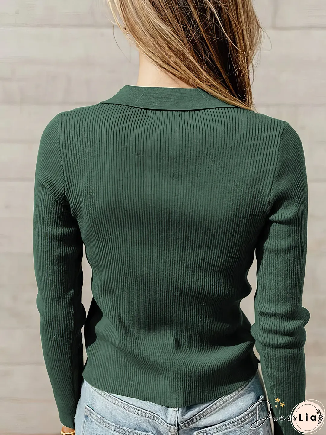 Elegant Knit Zip-Up