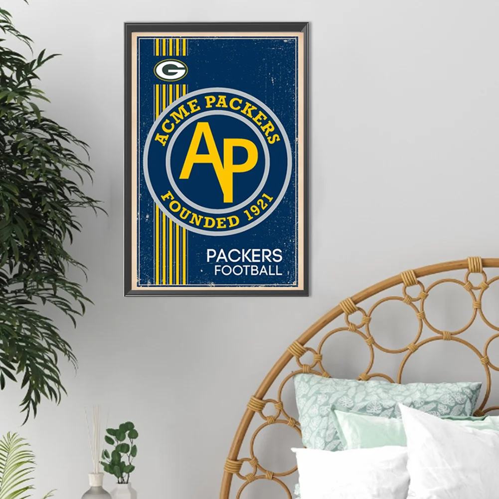 Diamond Painting - Full Round Drill - Green Bay Packers(Canvas|30*45cm)