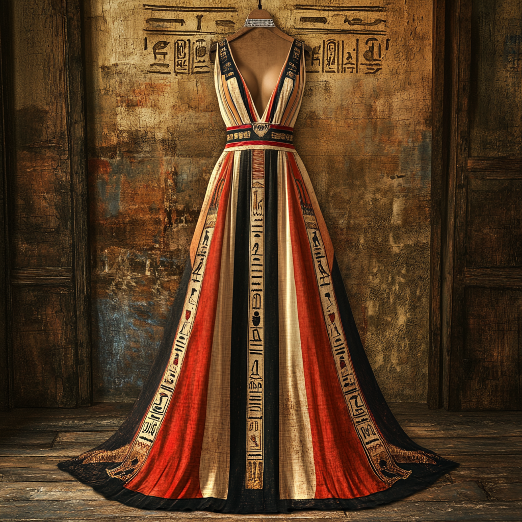 Women's Ancient Egyptian Symbols Sleeveless Dress