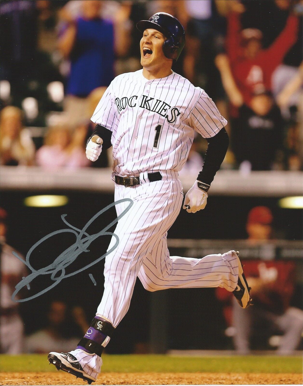 BRANDON BARNES signed autographed Colorado Rockies 8X10 Photo Poster painting w/COA