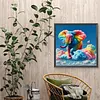 Diamond Painting -DIY Round Drill Rainbow Elephant(40x40cm)