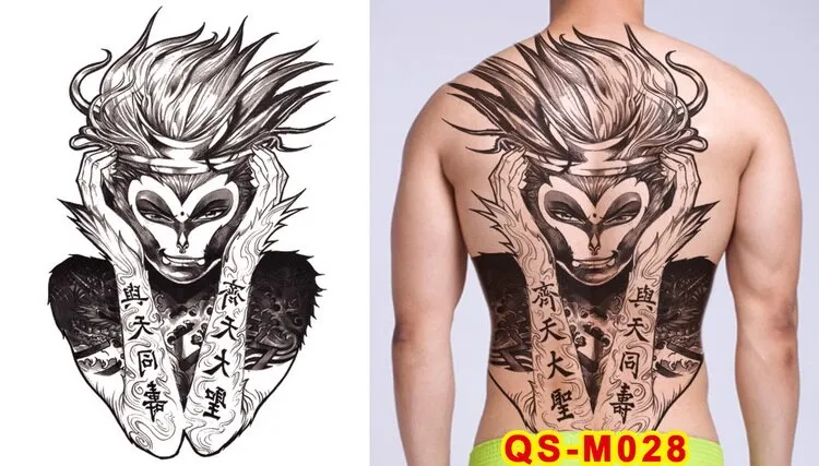 tattoo tribal designs gothic tattoo boys full back large tattoo body stickers temporary tattoos men sexy fake tatoo big water