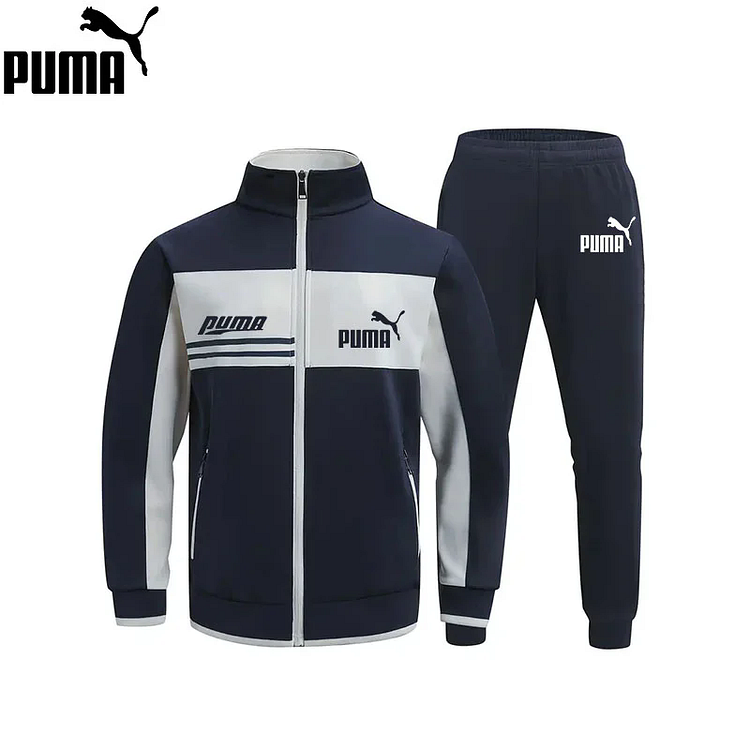 PUMA® 2025 nová pánská souprava bunda + tepláky (dvoudílná souprava bunda + tepláky)