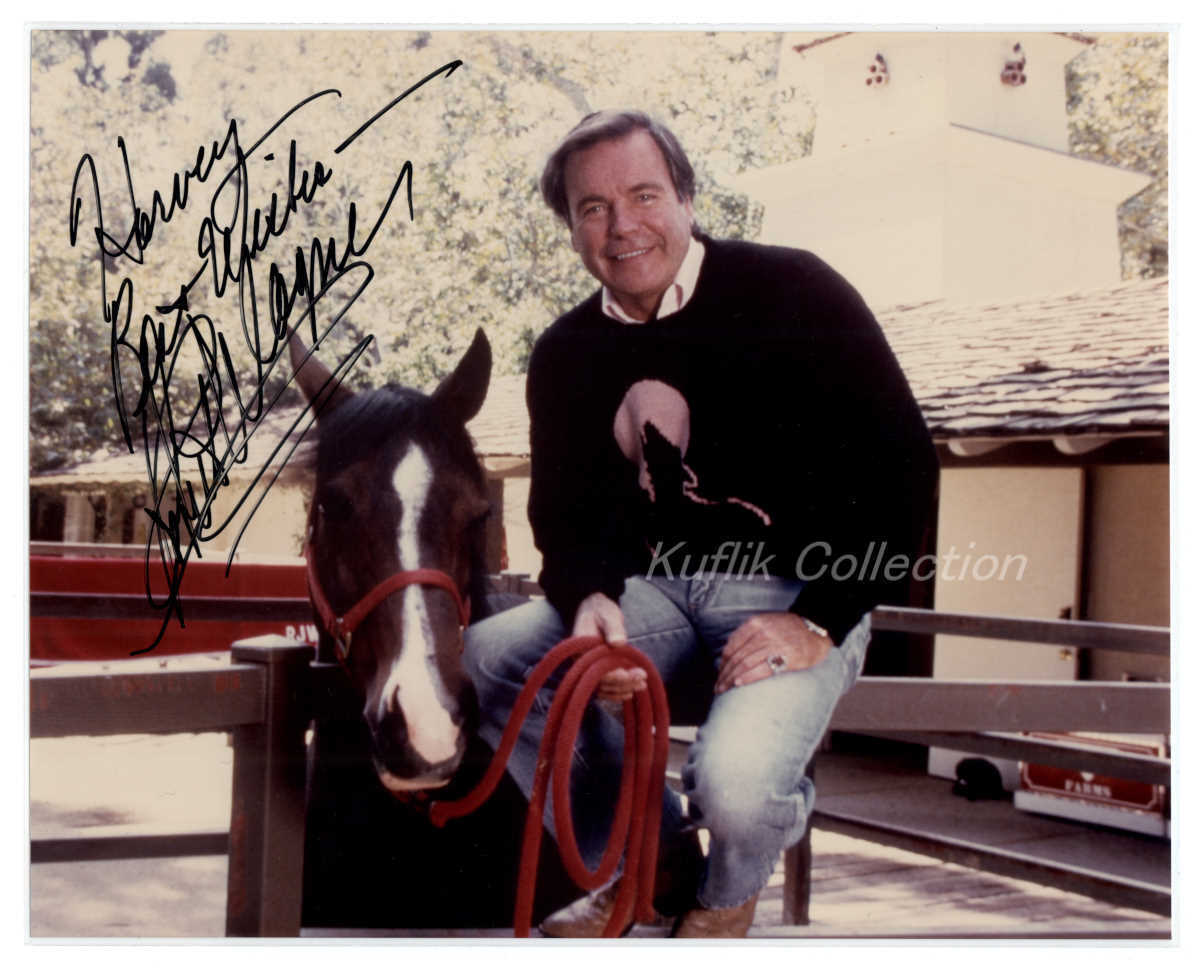 Robert Wagner - Signed Autograph Color 8x10 Photo Poster painting - Actor