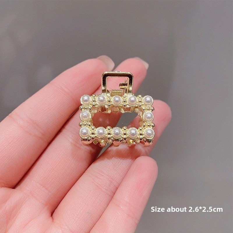 Sweet Butterfly Alloy Plating Inlay Artificial Pearls Rhinestones Hair Claws