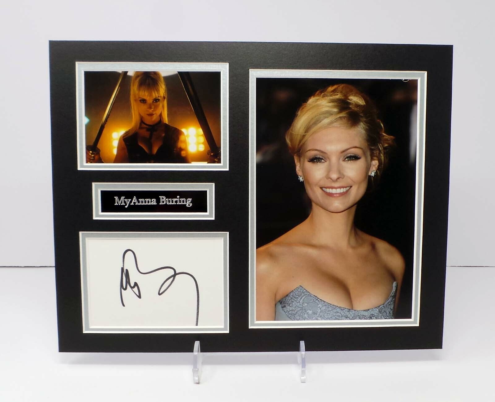 Myanna BURING Signed Mounted Sexy Photo Poster painting Display AFTAL RD COA The Twilight