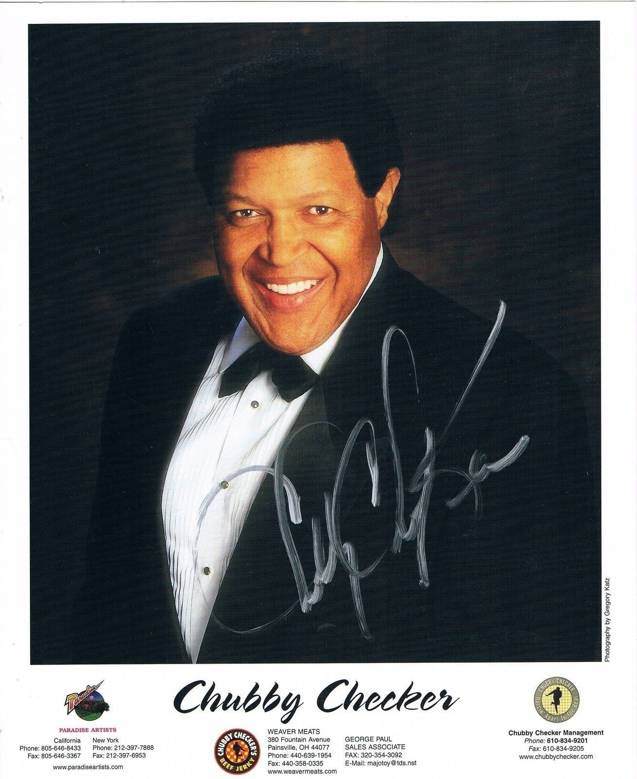 Chubby Checker 1941- genuine autograph signed 8x10