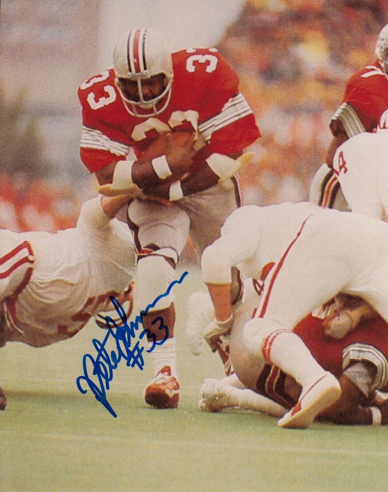 Pete Johnson #0 8x10 Signed Photo Poster painting W/ COA Ohio State Buckeyes