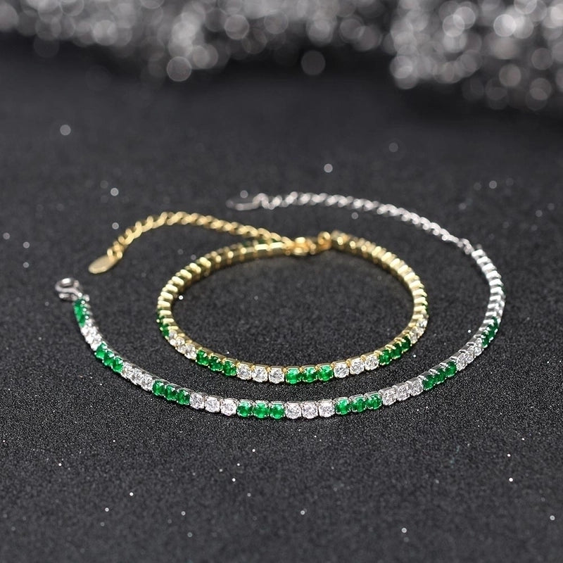 925 Sterling Silver Bracelets Tennis Bracelet IG Style French Style Sweet