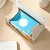 DIY Diamond Art Tissue Box Holder Peacock PU Leather Diamond Art Desktop Organizer Resin Rhinestone Storage Organizers Gem Art Home Office Decor Craft Gift