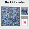 Kit de peinture en perles pour adultes avec un encadrement de mur de cheval 11,81x11,81 pouces