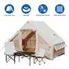 [US Local Warehouse] Inflatable Camping Tent with Pump Waterproof Oxford Blow Up Tent for Outdoors