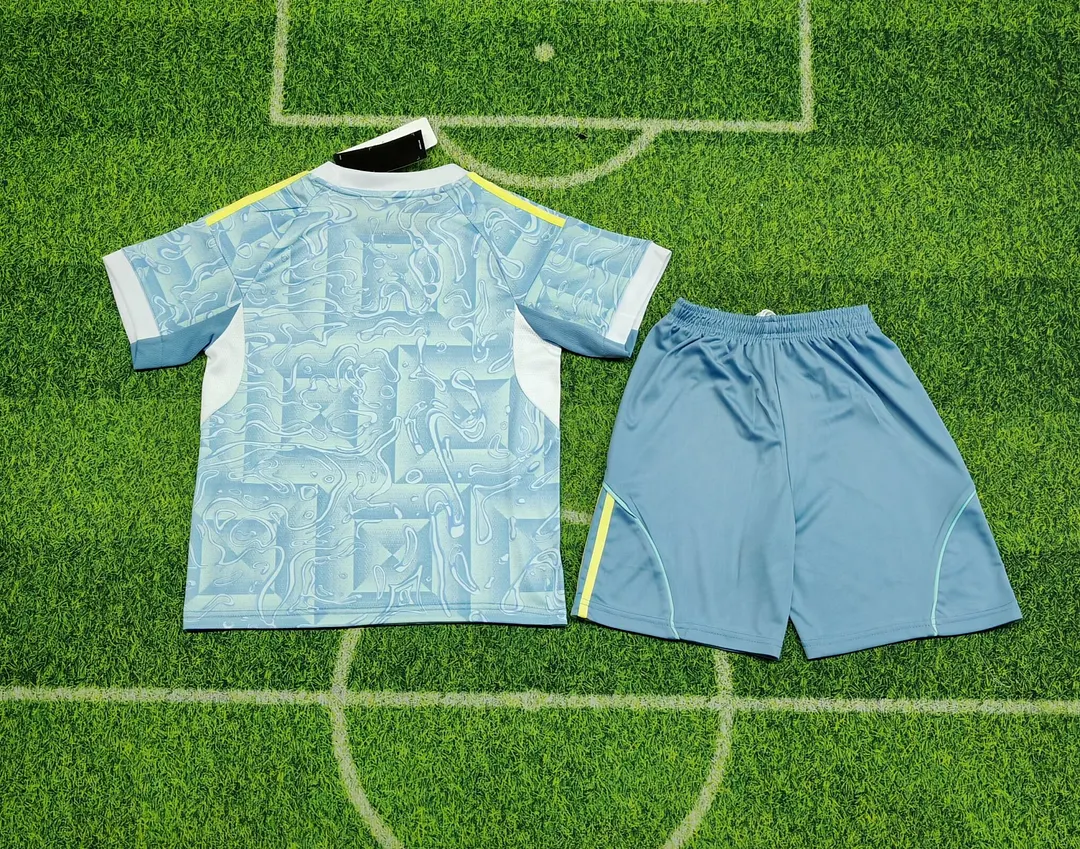25/26 Juventus Away Kids Kit Football Jersey Thai Quality
