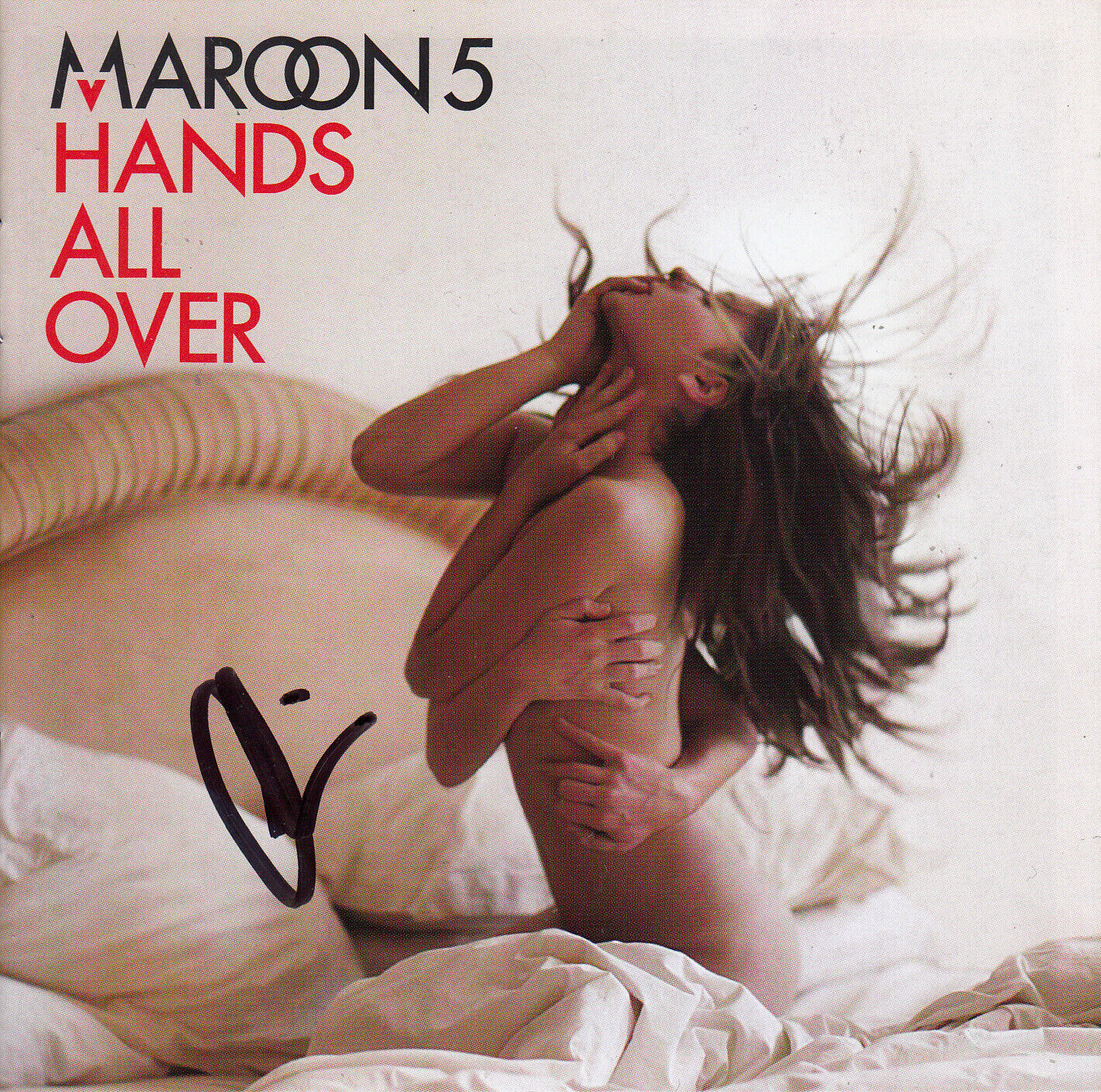 ADAM LEVINE Maroon 5 Hands All Over Signed Autograph 5-1/2x5