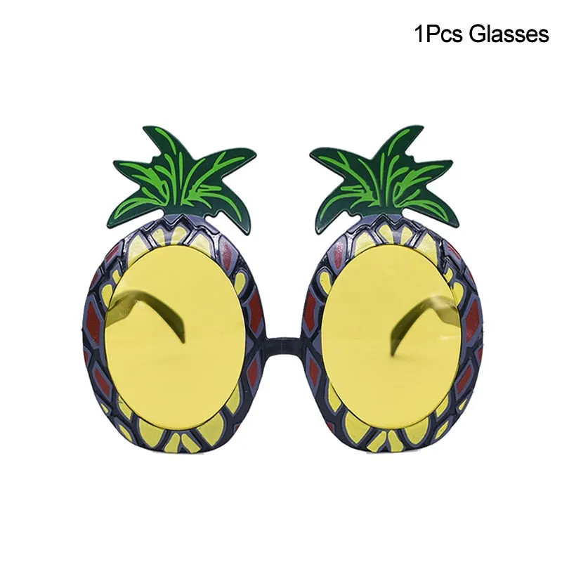 Hawaiian Party Decorations Palm Leaves Bunting Banner Luau Flamingo Summer Tropical Party Decoration Jungle Safari Party Ballons