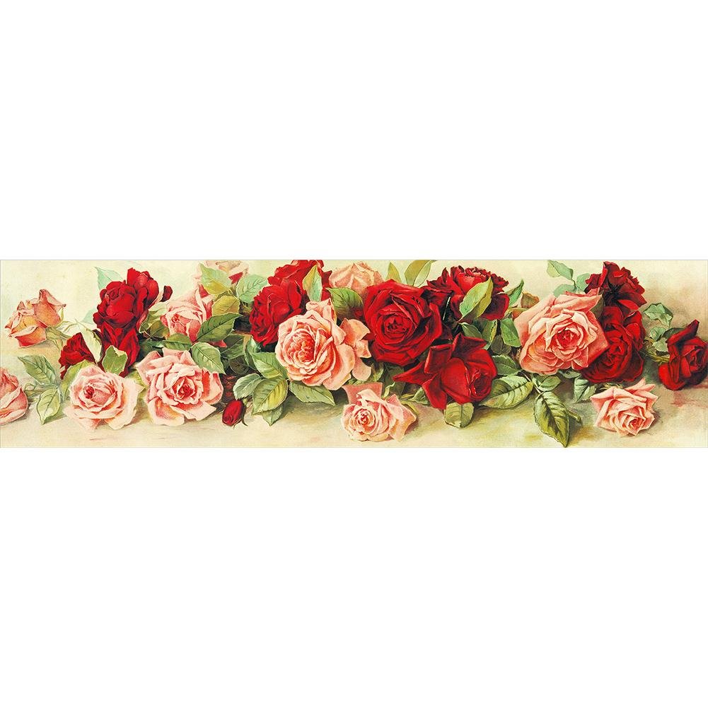 Partial Round Diamond Painting Rose （90*30cm）