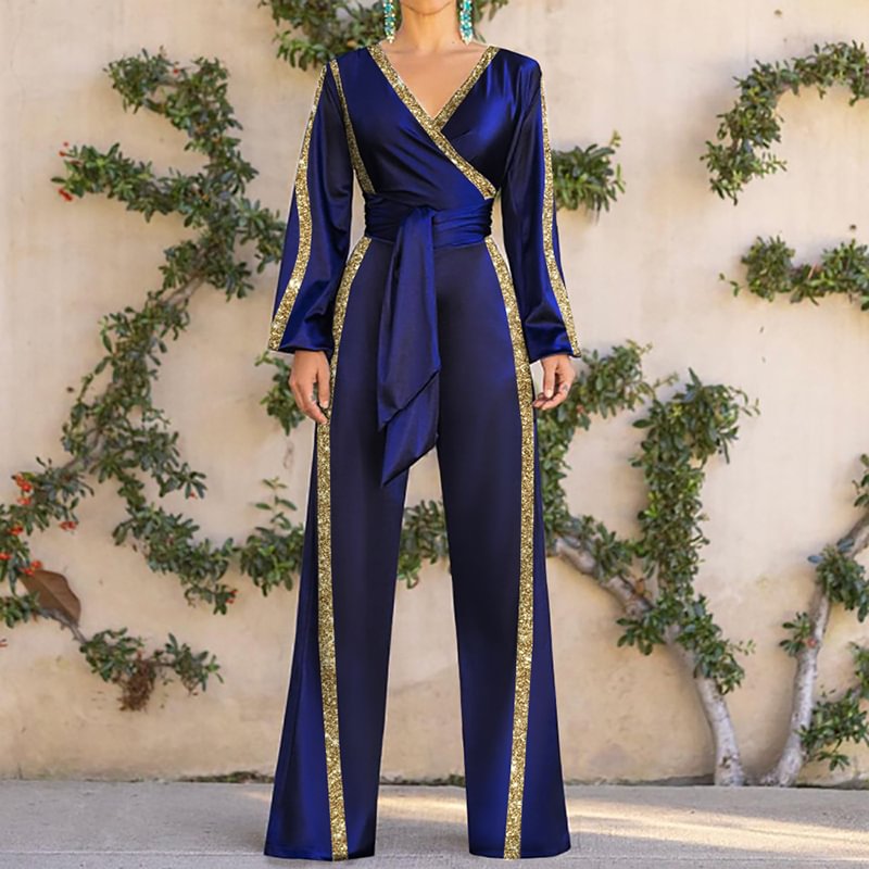 Elegant Women's Splicing Jumpsuit