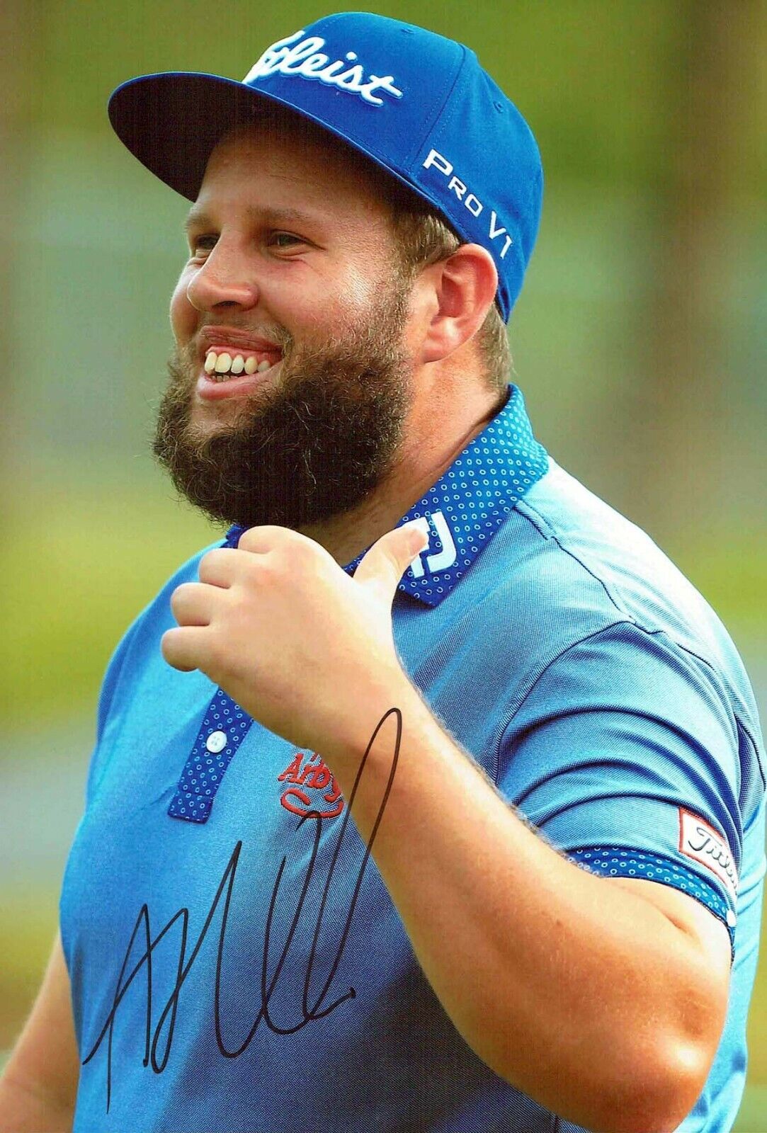 Andrew BEEF JOHNSTON Signed 12x8 Golf Photo Poster painting A Autograph AFTAL COA