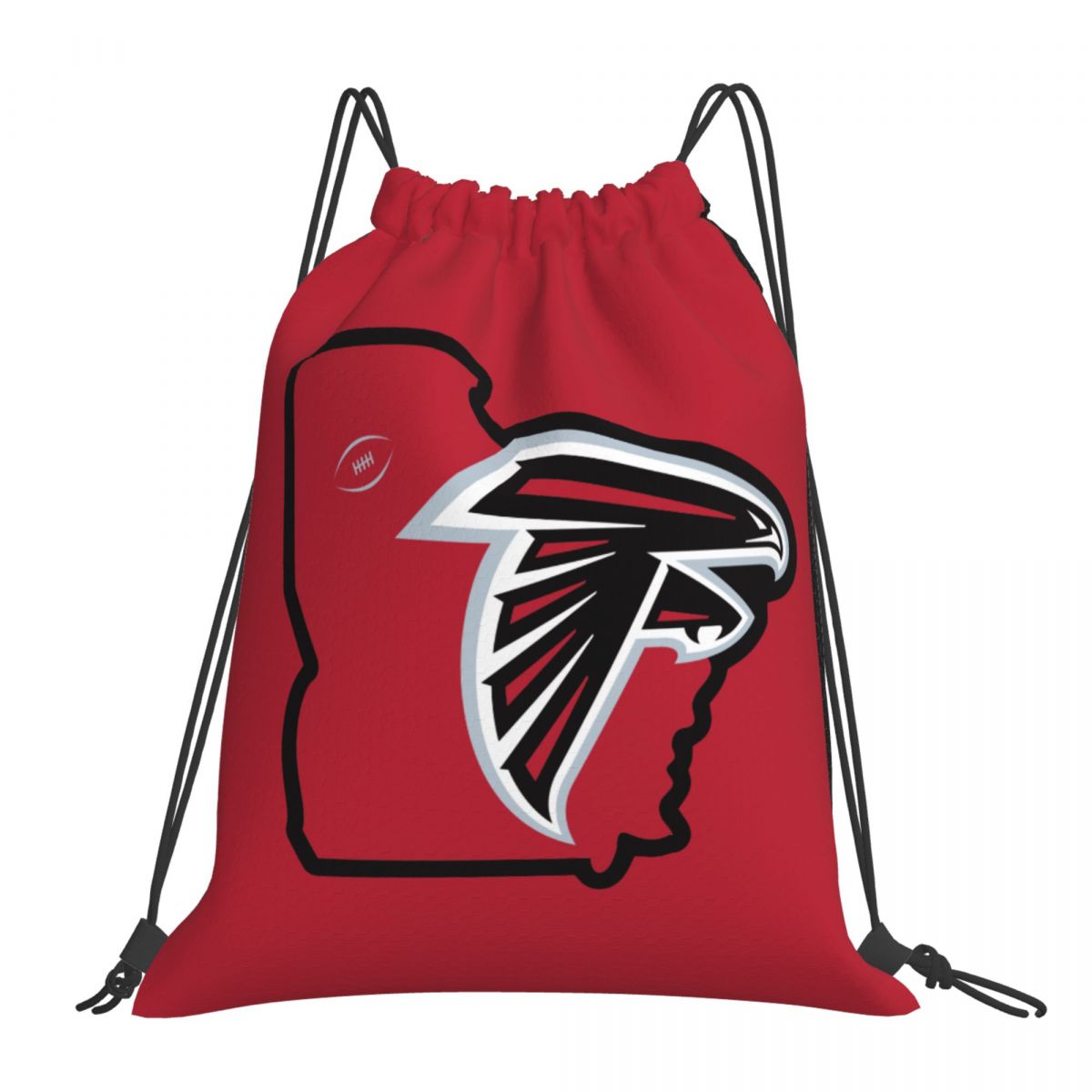 Atlanta Falcons Home State Logo Waterproof Adjustable Lightweight Gym Drawstring Bag