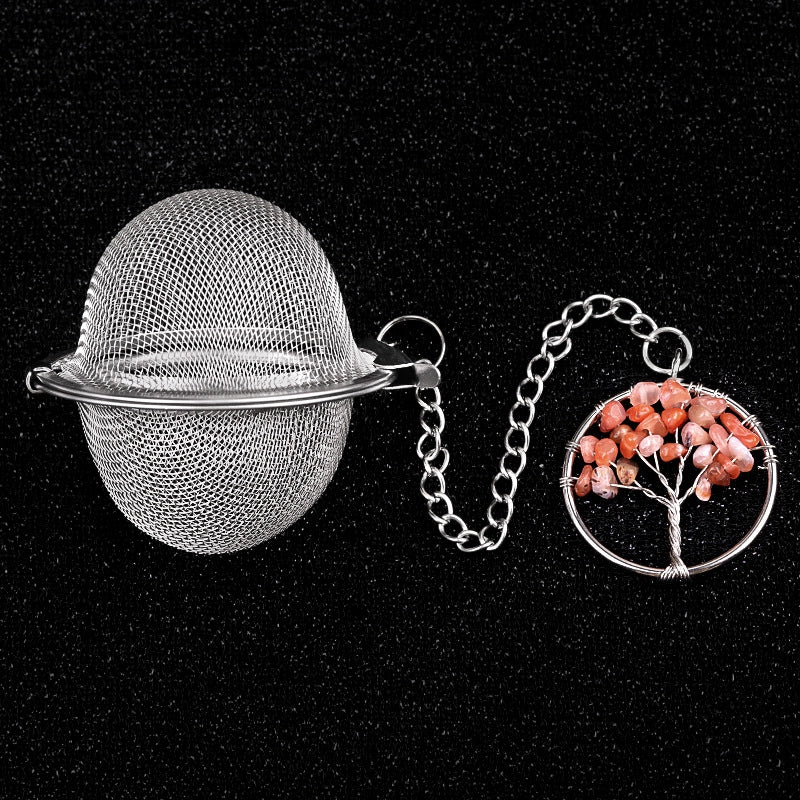 Vintage Style Classic Style Life Tree 304 Stainless Steel Crystal Agate 1 Piece