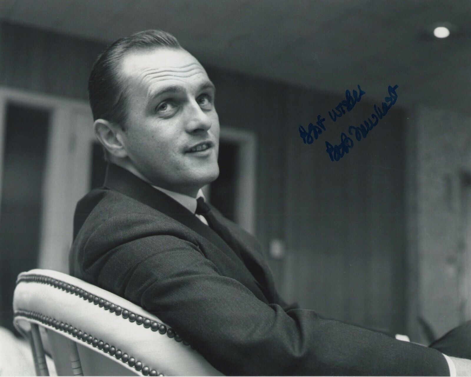 BOB NEWHART SIGNED AUTOGRAPH 8X10 Photo Poster painting