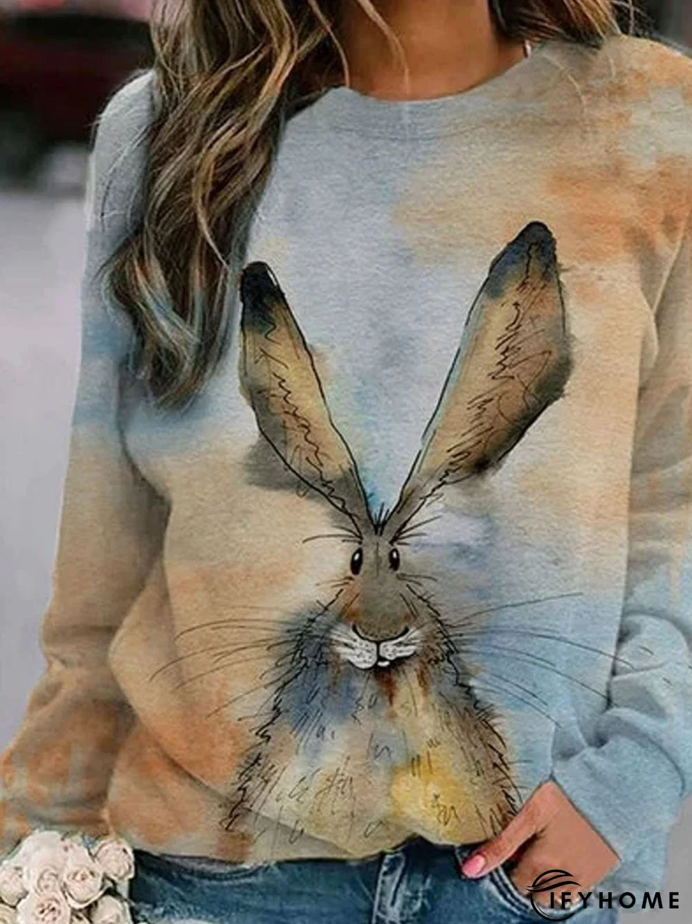 Casual Cotton Crew Neck Animal Shirt & Top | IFYHOME