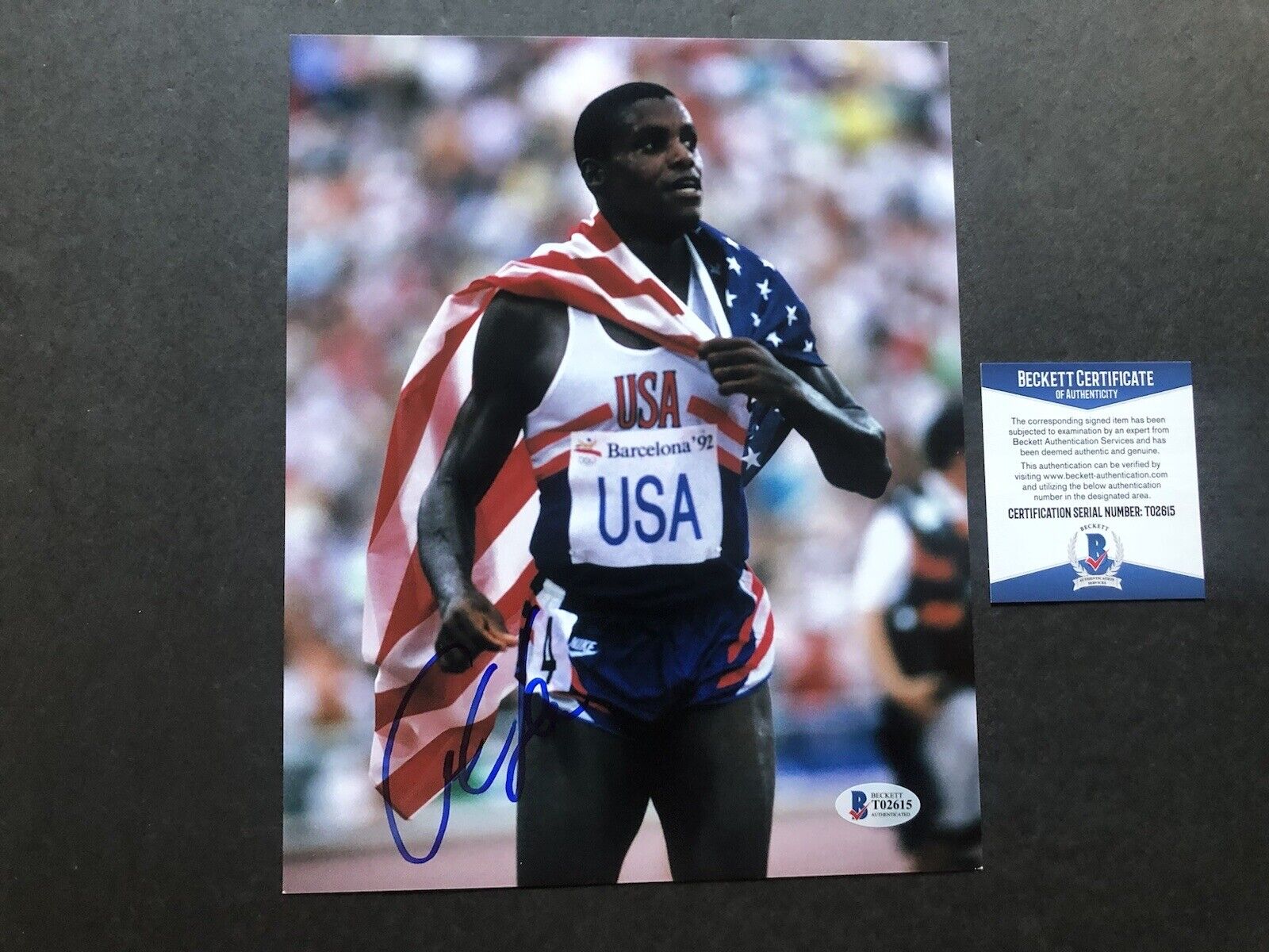 Carl Lewis Hot signed autographed Classic US Olympic 8x10 Photo Poster painting Beckett BAS coa
