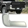 Rear Bumper End Caps LH Compatible with 2016-2023 Toyota Tacoma w/o Parking Sensors Holes Chrome Covers Corner Extension Replacement for TO1104131