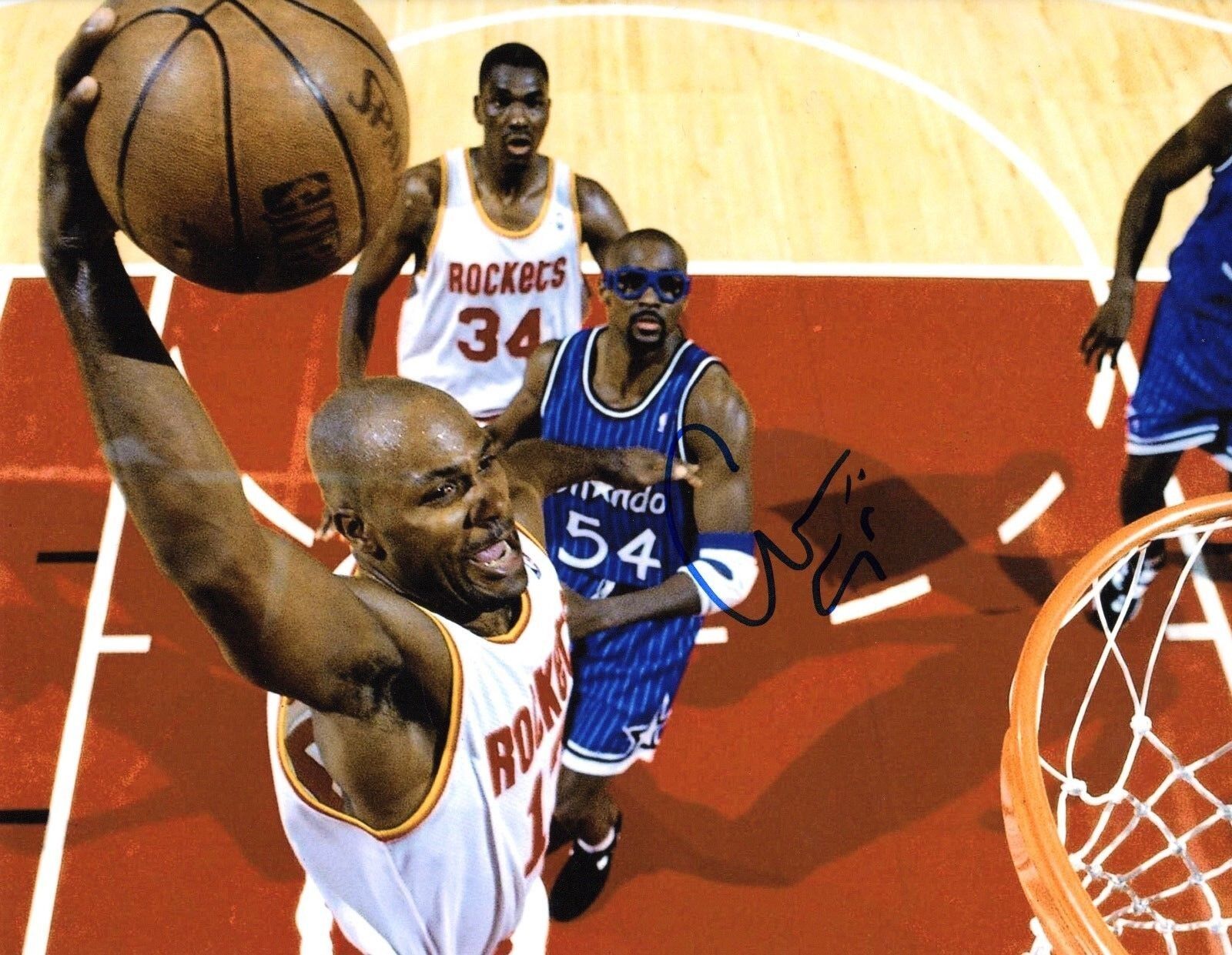 GFA Houston Rockets * MARIO ELIE * Signed 8x10 Photo Poster painting E1 COA