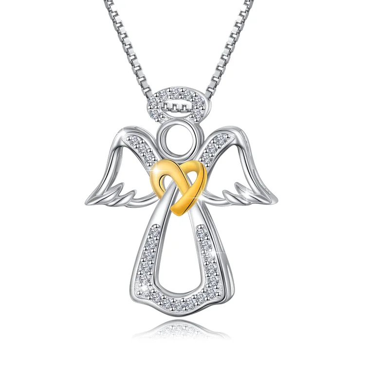 Guardian Angel Necklace For Women Sterling Silver
