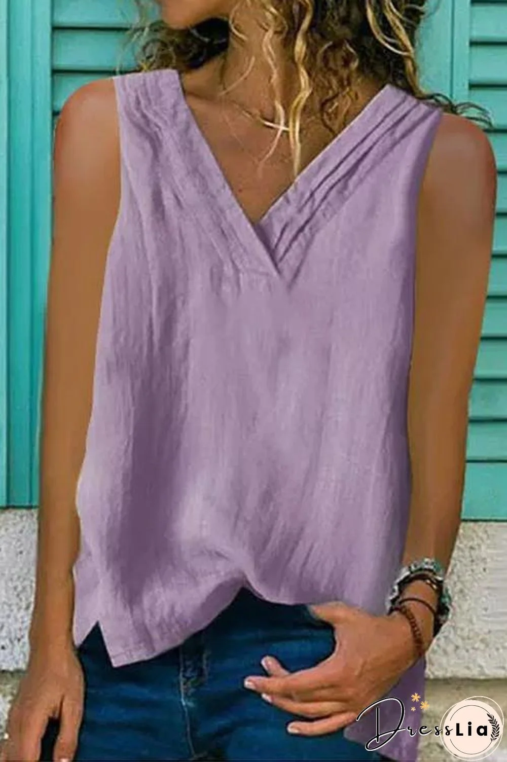 Cotton Linen Simple Top