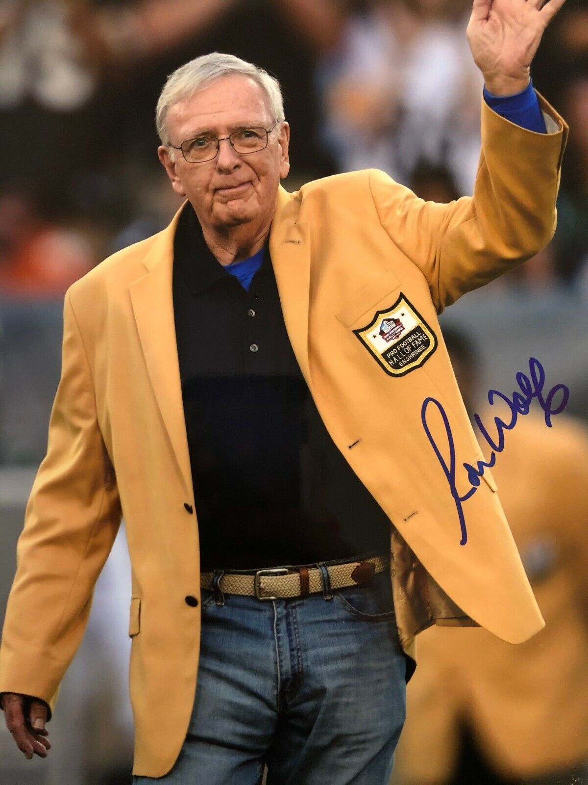 Autographed Ron Wolf 8X10 Green Bay Packers Photo Poster painting with COA