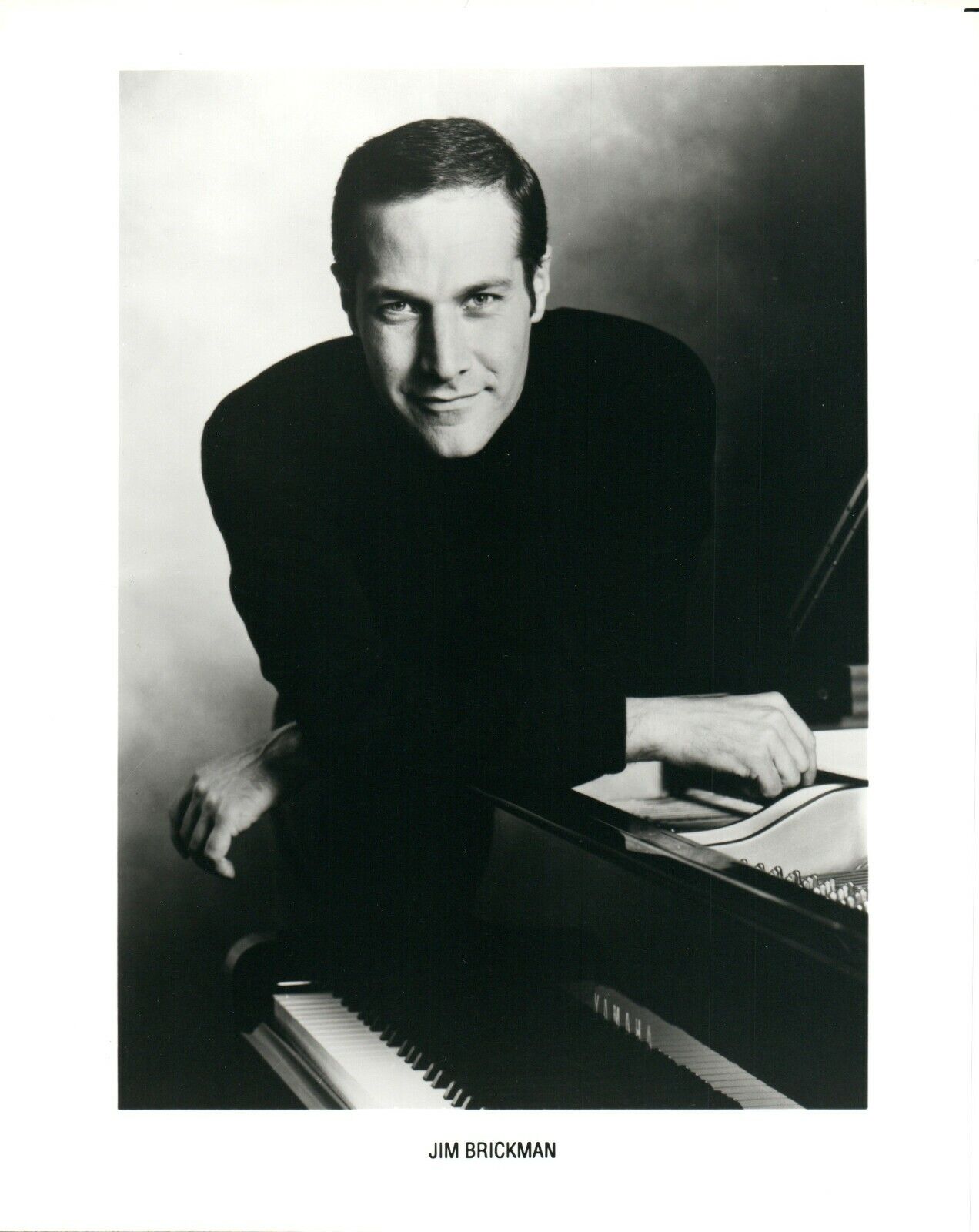 JIM BRICKMAN Pianist Pop Music 8x10 Promo Press Photo Poster painting