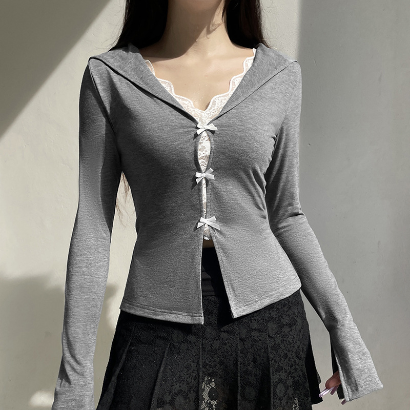 Long Sleeve Contrast Top