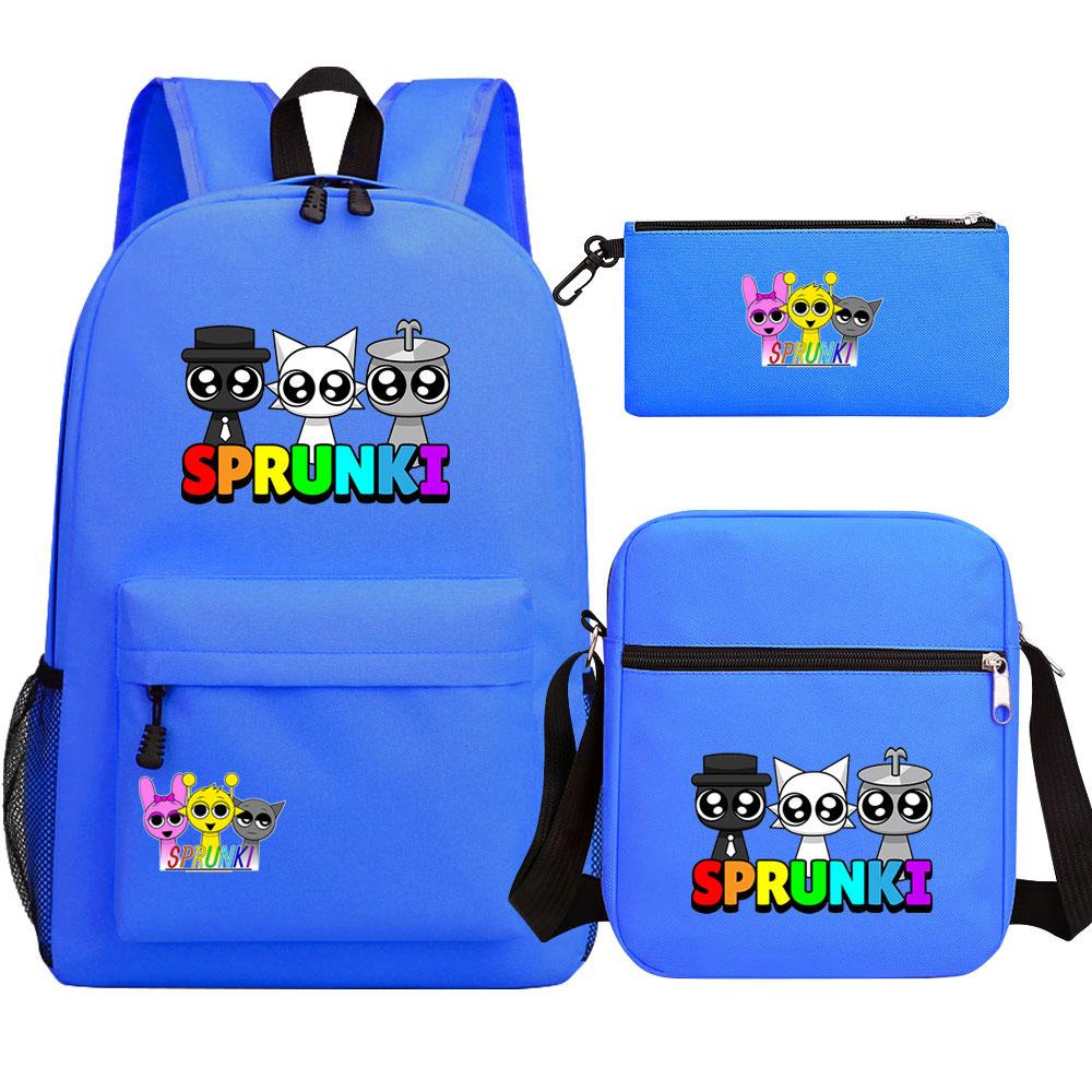 Mayoulove Sprunki Backpack Lightweight Design with Multiple Pockets for School and Outdoor Activities-Mayoulove