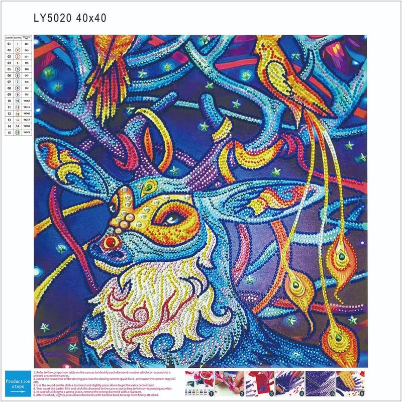 Diamond Painting DIY Bright Diamond Owl Living Room Bedroom Hanging Painting 5D Hot Diamond Painting