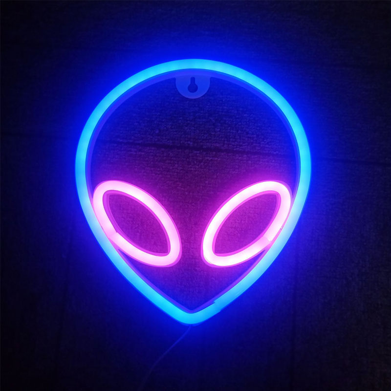 

Alien Face - Led Neon Light Sign, 501 Original