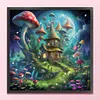 Mushroom House-16CT Stamped Cross Stitch 40*40cm/15.75*15.75in tapestrymarket