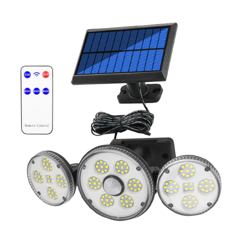 

2 in 1 LED Wall-Mounted Stake Solar Light 4 Head Motion Sensor Outdoor Lamp, 186led, 501 Original