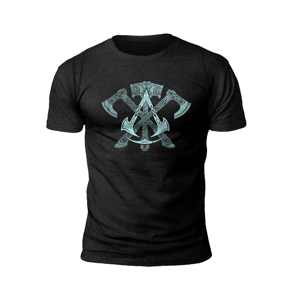 Viking Axes: Battle's Embrace T-shirt