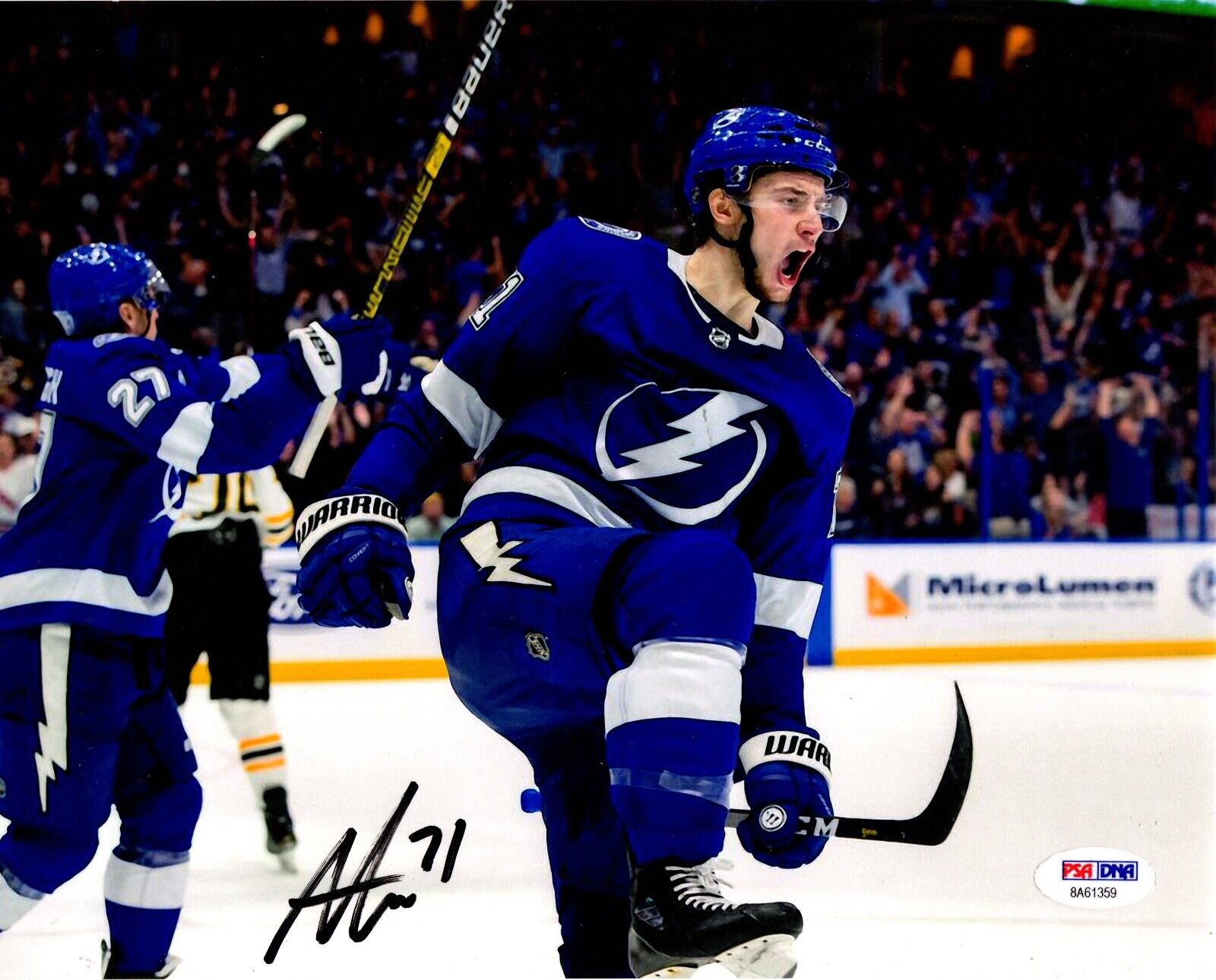 Anthony Cirelli autographed signed 8x10 NHL Tampa Bay Lightning PSA COA