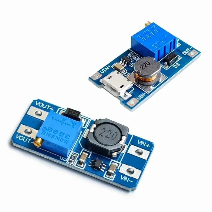 DC-DC boost module 2A boost board input voltage 2-24V liter 5 9 12 28V adjustable power supply module