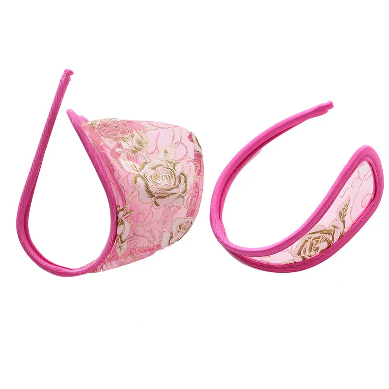 Brownm 闺咪儿 Trousers Invisible C-Pants Sexy T-Thong Lace Transparent Couple Panties
