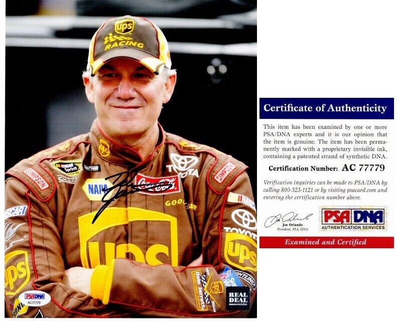 Dale Jarrett Signed Nascar Racing Autographed UPS 8x10 inch Photo Poster painting + PSA/DNA COA