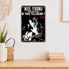 Neil Young - Panneaux en &eacute;tain m&eacute;tallique(20*30cm/30*40cm) - Musique