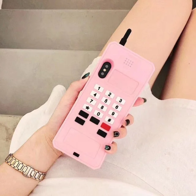 Pink/Black 3D Classic Mobile iPhone Case BE683
