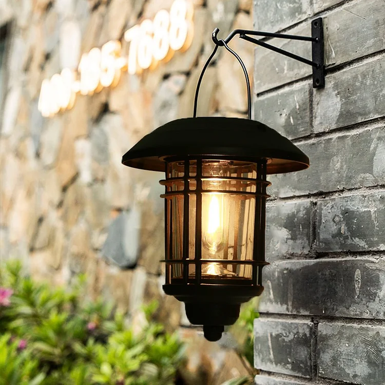 Industrial Style Solar Outdoor Wall Lights Wall Sconce Lighting LED Wall Lamp - Appledas