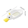 1Pcs Duck Shape Soap Box Cartoon Soap Dish Drainable Soap Holder Soap Container Soap Dish for Tray Bathroom Accessories