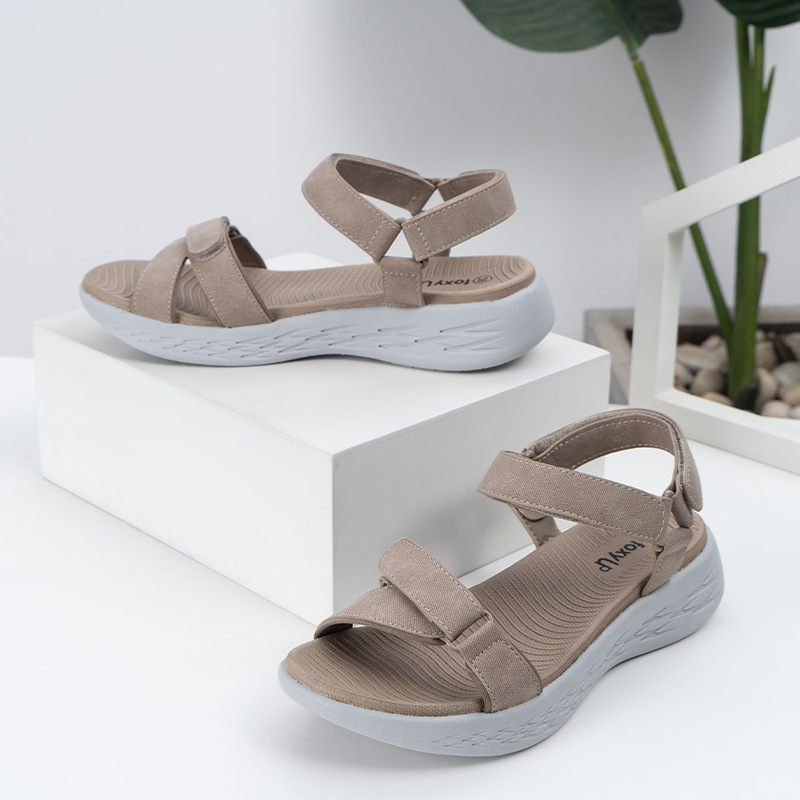 Mature Women's Slope Heel Thick Sole Anti Slip Sandals